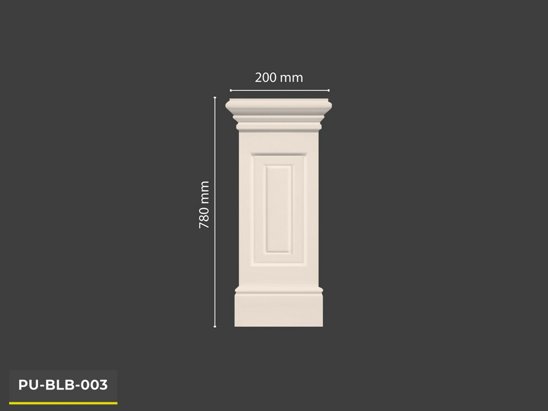 PU-BLB-003 Poliüretan Dekoratif Balustrat