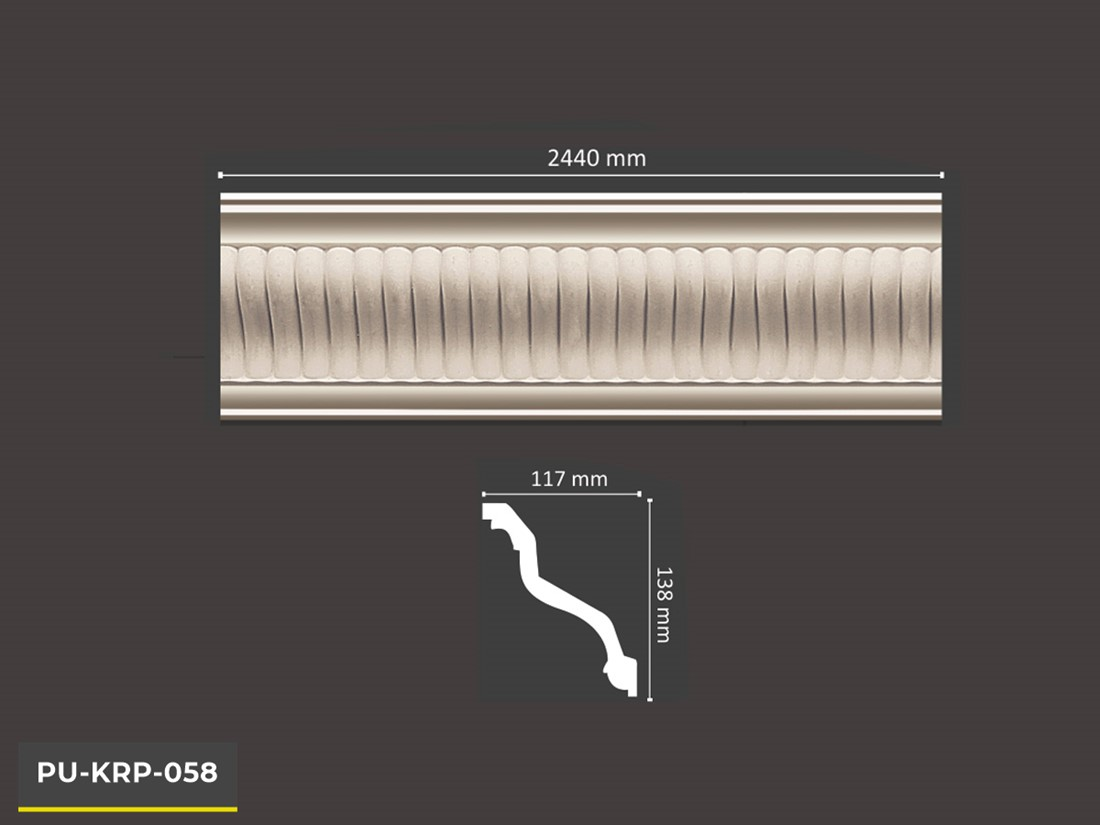 PU-KRP-058 POLİÜRETAN DEKORATİF DESENLİ KARTONPİYER