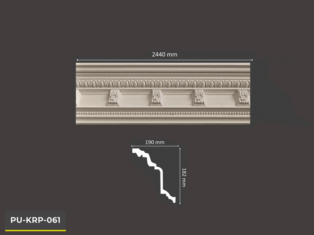 PU-KRP-061 POLİÜRETAN DEKORATİF DESENLİ KARTONPİYER