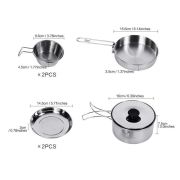 KINGCAMP BACKPACKER III SILVER YEMEK SET (2 KISI)