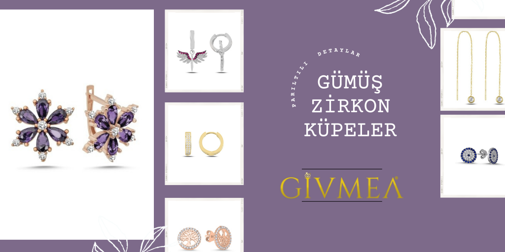 Parıltılı Detaylar: Gümüş Zirkon Küpeler
