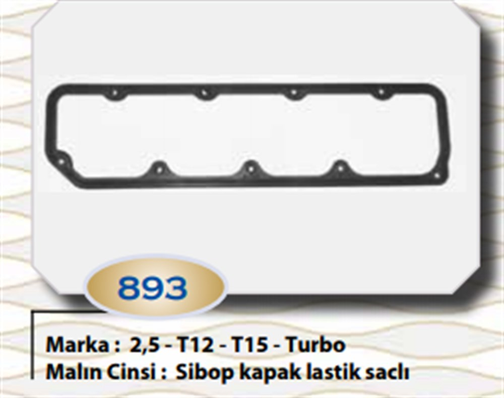 ÜST KAPAK CONTA LASTİK (904F6584CA) T-12/T-15/TURBO