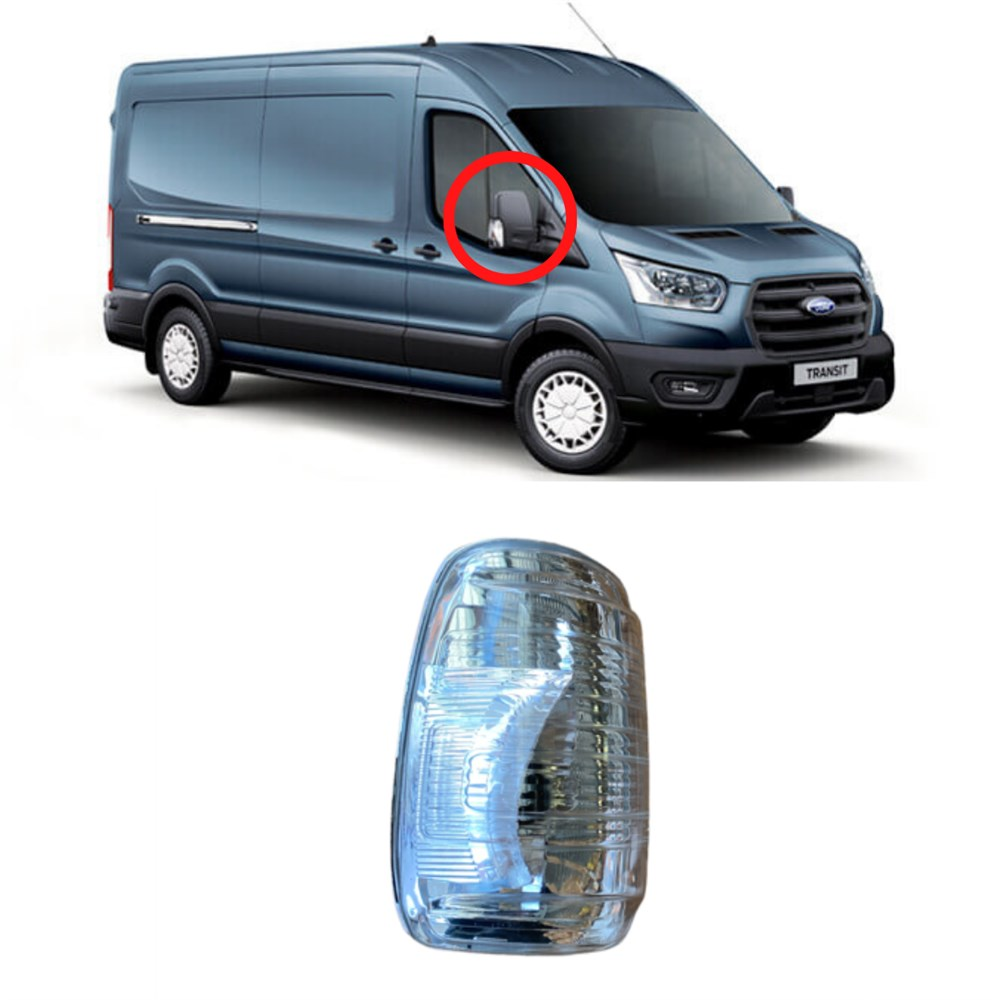 AYNA SINYALI SOL (KISA SASE)(BEYAZ) TRANSİT V-363