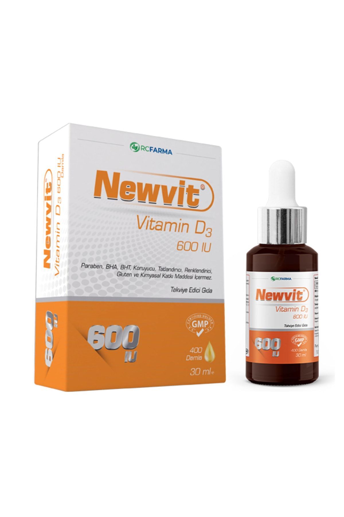 Newvit Vitamin D3 600 IU 30ml Damla