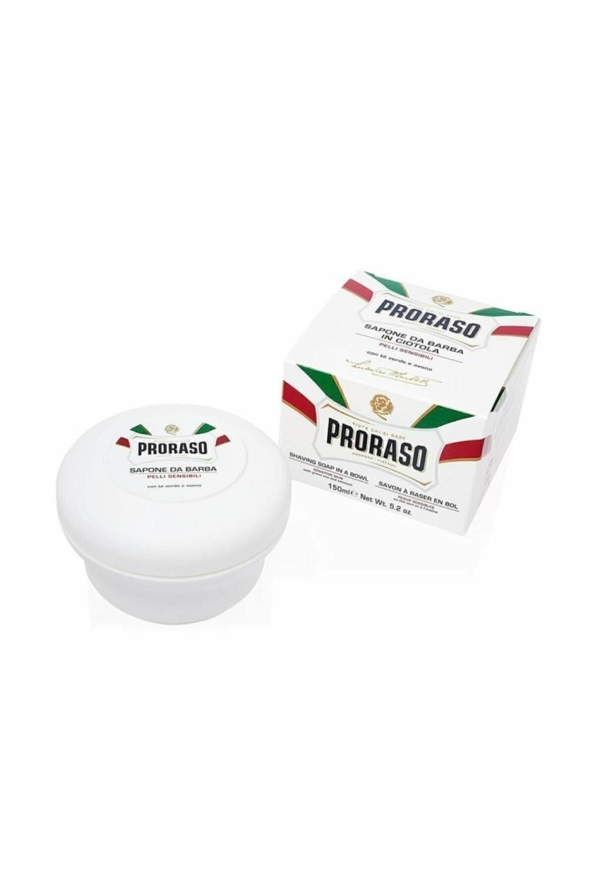 Proraso Beyaz Seri Yeşil Çay Yulaf Özlü Tıraş Sabunu 150ml