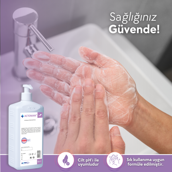 ACTOMAN® 1L (Cilt Yıkama Temizleme Ürünü)