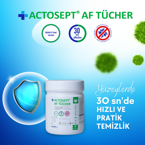 ACTOSEPT® AF TÜCHER 100 pcs Dezenfeksiyon Mendili