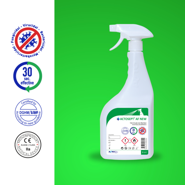 ACTOSEPT® AF New 1 Litre Tıbbi Cihazlar için Hızlı Yüzey Dezenfektanı