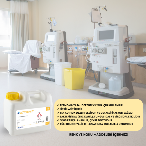 ACTODIACIT® 5 L Hemodiyaliz Cihazı Dezenfektanı