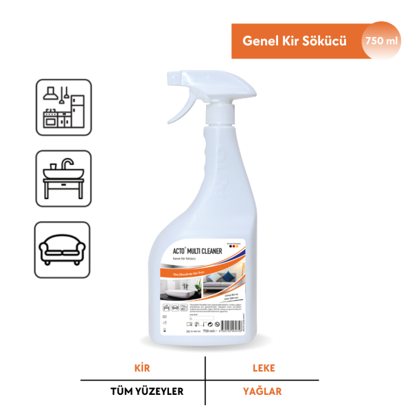 ACTO® MULTI CLEANER 750 ml Genel Kir Çözücü