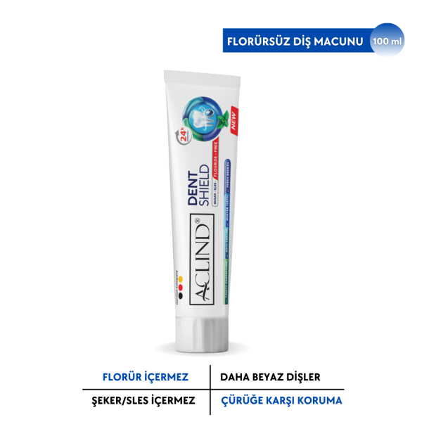 Aclind Dent Shield 100 ml GÜÇLÜ DİŞLER ANTI-TARTAR DAHA BEYAZ DİŞLER TAZE NEFES