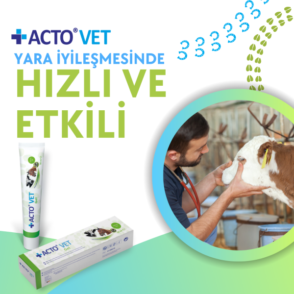 ACTO® VET GEL 50 ml Büyükbaş Hayvanlar için Yara Bakım Jeli