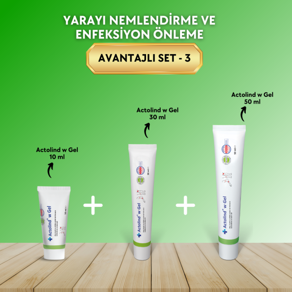 ACTOLIND® w GEL 10 ml + 30 ml + 50 ml Yara İyileştirme Jeli