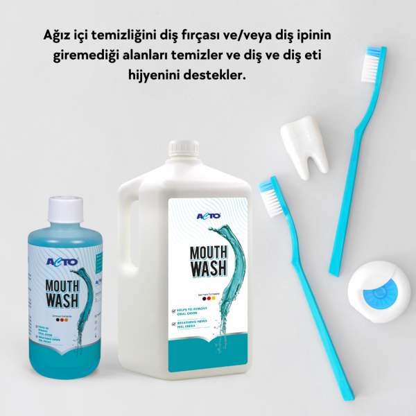 ACTO® MOUTHWASH 5L + 500 ml [Ağız ve Diş Bakımı] Ekonomik Paket