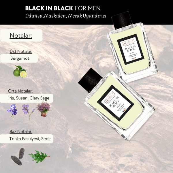 ACLIND® BLACK IN BLACK For Men | EAU DE PARFUM | Erkek Parfümü