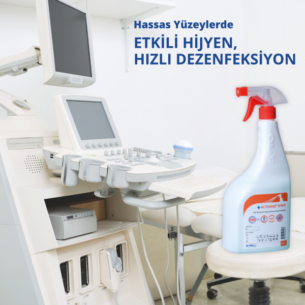 ACTOANID® SPRAY 1 Litre Tıbbi Cihazlar için Alkolsüz Yüzey Dezenfektanı