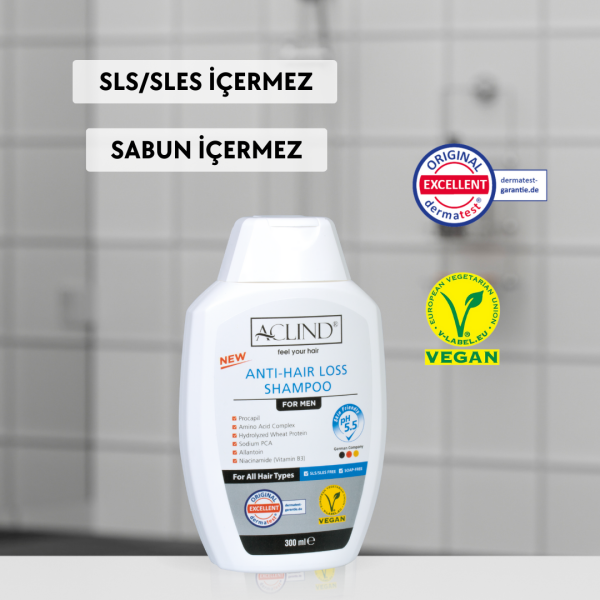 ACLIND® ANTI-HAIR LOSS SHAMPOO Erkek Saç Bakım Şampuanı 300 ml