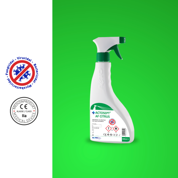 ACTOSEPT® AF Citrus 500 ml Tıbbi Cihazlar için Hızlı Yüzey Dezenfektanı