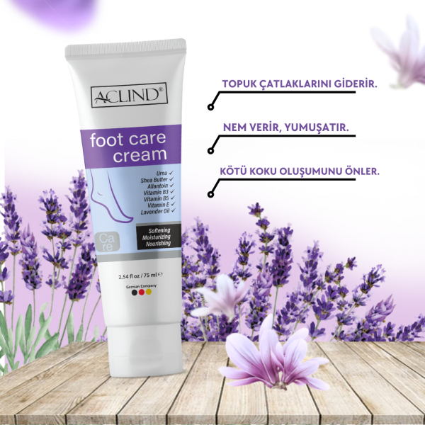 Aclind® Foot Care Cream 75 ML (Ayak Bakım Kremi) - Toptan Satış