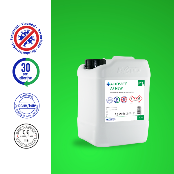 ACTOSEPT® AF New 5 Litre Tıbbi Cihazlar için Hızlı Yüzey Dezenfektanı