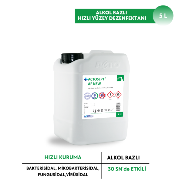 ACTOSEPT® AF New 5 Litre Tıbbi Cihazlar için Hızlı Yüzey Dezenfektanı