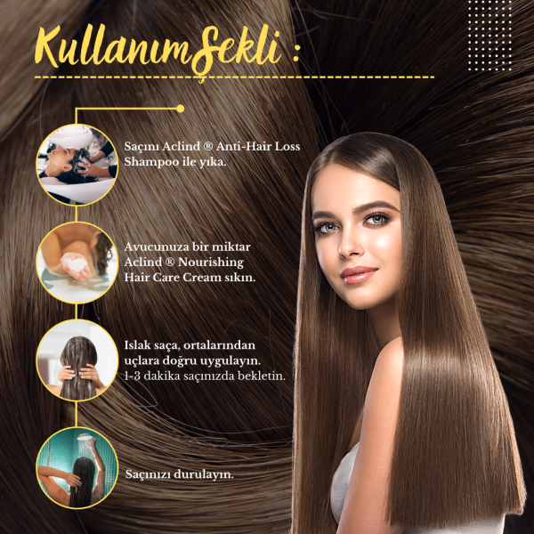 ACLIND® ANTI-HAIR LOSS SHAMPOO Kadın Saç Bakım Şampuanı 300 ml