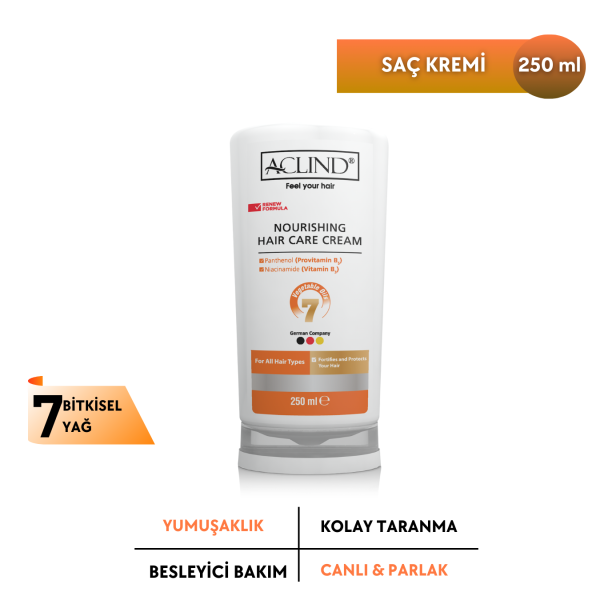 ACLIND® NOURISHING HAIR CARE CREAM | Saç Kremi | Yeni Formül