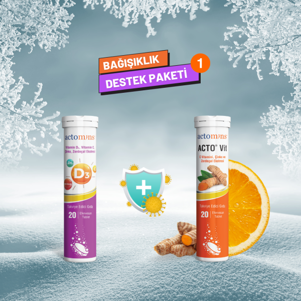 ACTO® VIT C Vitamin +Vitamin D3 + B12 | Bağışıklık Güçlendirici Vitamin Seti