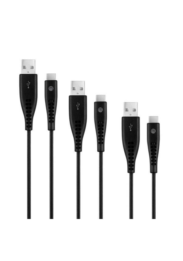 Mojue Usb-C 3’lü Şarj Kablosuz Seti Ekstra Dayanıklı Usb-A Usb-C 2A (Mojue By Ttec)  120/200/300CM