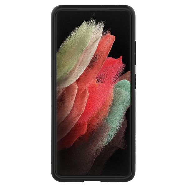 Spigen Galaxy S21 Ultra ile Uyumlu Kılıf Slim Armor Black