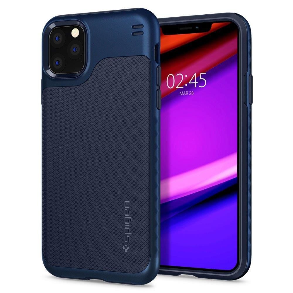 Spigen iPhone 11 Pro Max ile Uyumlu Kılıf Hybrid NX Denim Blue