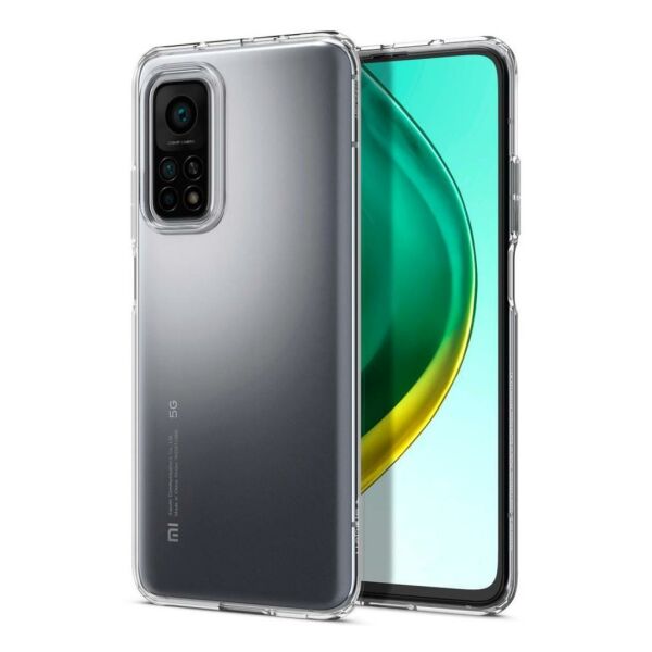 Spigen Mi 10T / Mi 10T Pro / Redmi K30s ile Uyumlu Kılıf Liquid Crystal 4 Tarafı Tam Koruma Crystal Clear