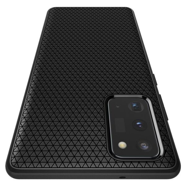 Spigen Galaxy Note 20 ile Uyumlu Kılıf Liquid Air Black
