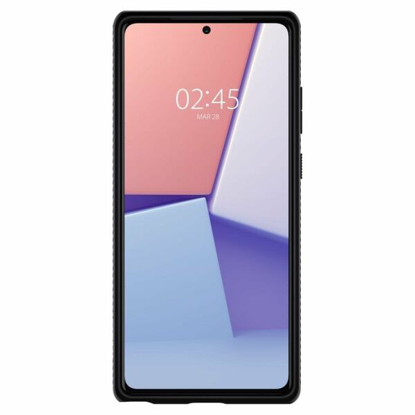 Spigen Galaxy Note 20 ile Uyumlu Kılıf Liquid Air Black