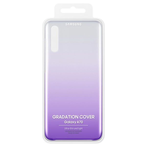Galaxy A70 ile Uyumlu Gradation Cover Mor EF-AA705CVEGWW