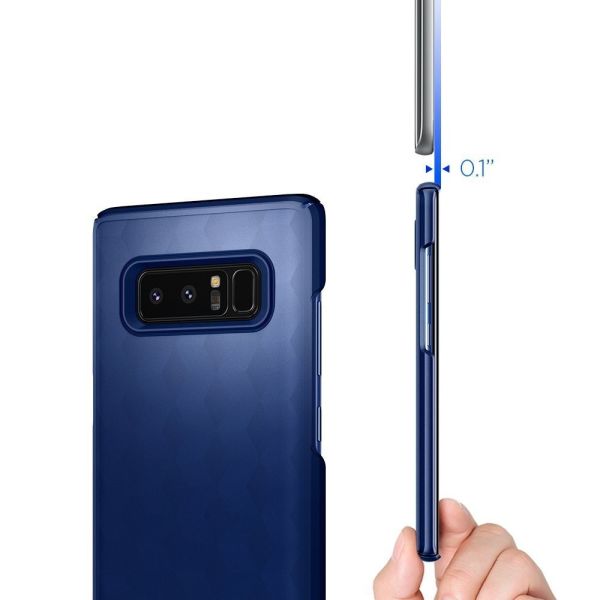Spigen Galaxy Note 8 ile Uyumlu Kılıf Thin Fit Deep Blue