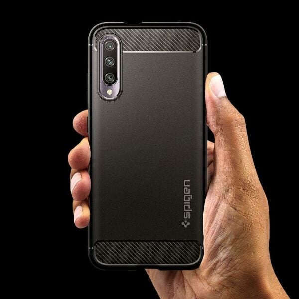 Spigen Mi A3 ile Uyumlu Kılıf Rugged Armor Matte Black