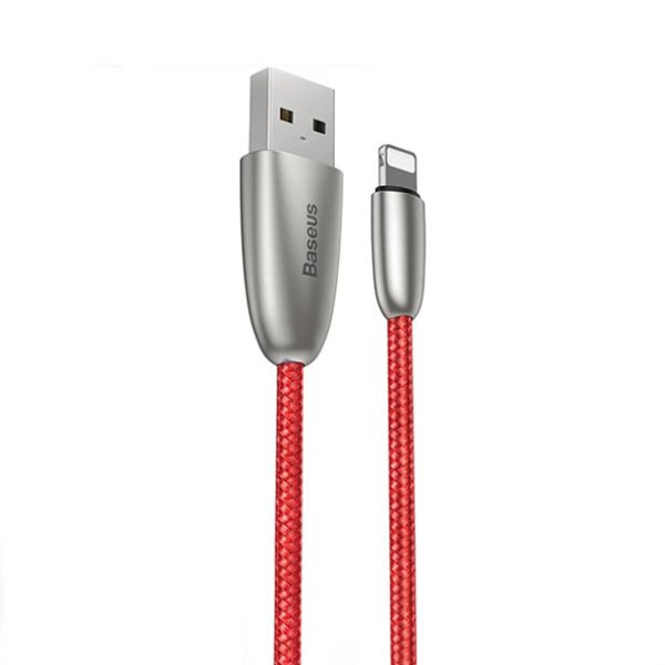 Baseus Torch Lightning Şarj Kablosu Kırmızı 2M CALHJ-B09