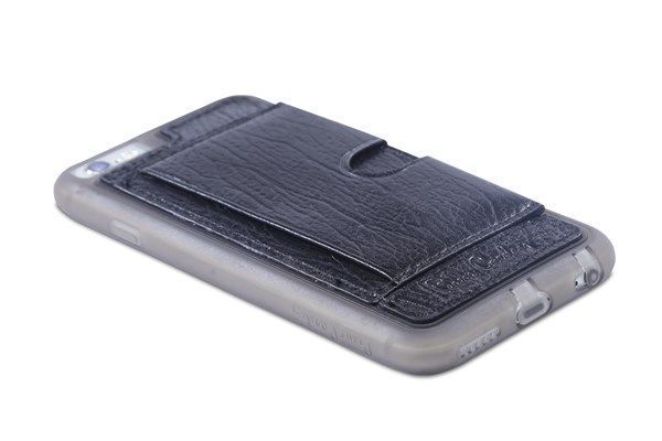 Pierre Cardin iPhone 6 ile Uyumlu Deri Arka Koruma Paneli Siyah PCL-P11