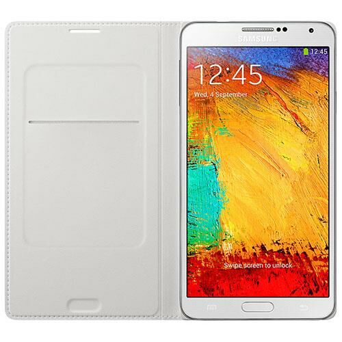 Galaxy Note 3 ile Uyumlu Moschino Flip Wallet  Kılıf Beyaz-Gri EF-EN900BSEGWW