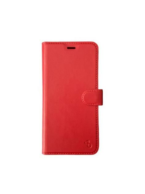 Jopus Mi 8A ile Uyumlu Kapaklı Kartlıklı Cüzdanlı Kılıf Kırmızı