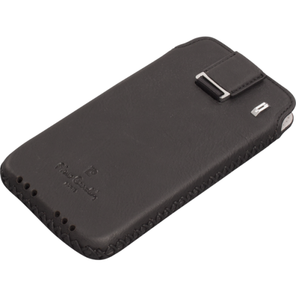 Pierre Cardin iPhone 6 ile Uyumlu Deri Kese Koruma Kılıfı Siyah PCF-J02