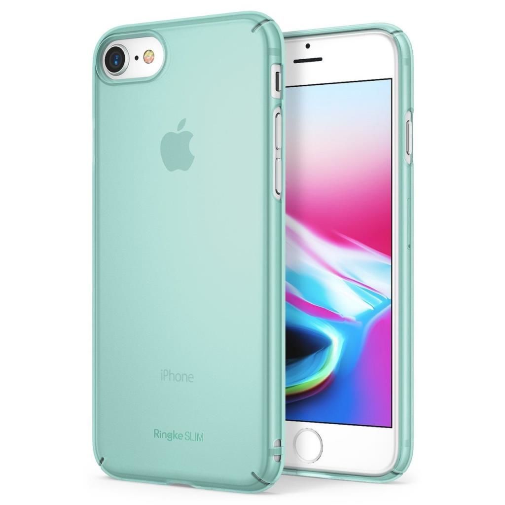 Ringke Slim Frost iPhone 7/8 ile Uyumlu KIlıf Mint İnce Buzlu Transparan