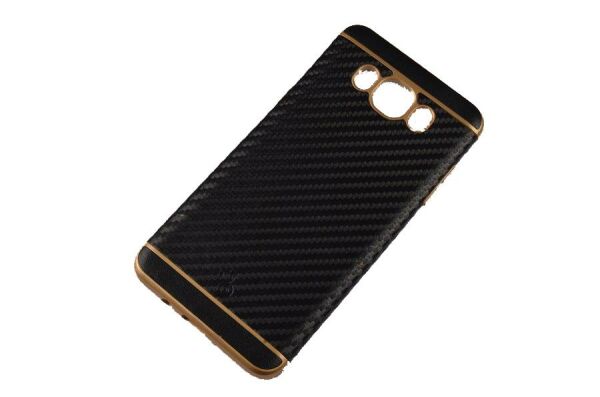 Galaxy J7 Prime ile Uyumlu Silikon Arka Koruma Paneli Siyah SK-089