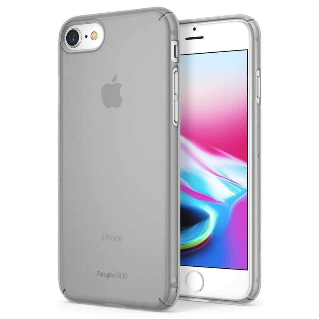 Ringke Slim Frost iPhone 7/8 ile Uyumlu KIlıf Gray İnce Buzlu Transparan
