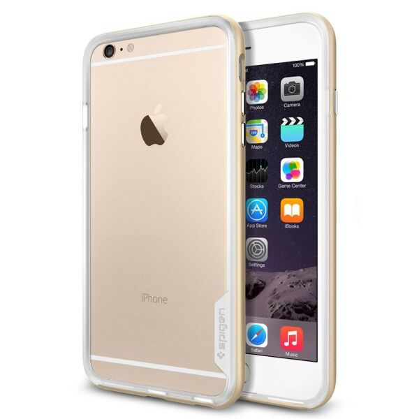 Spigen iPhone 6 Plus ile Uyumlu Kılıf Neo Hybrid EX Champagne Gold
