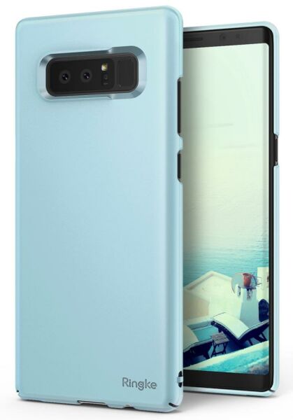 Ringke Slim Galaxy Note 8 ile Uyumlu KIlıf Sky Blue