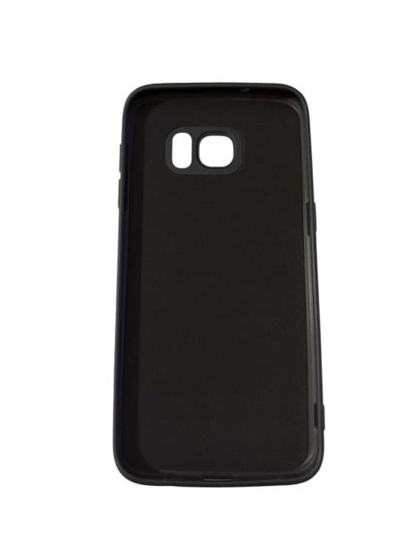 Galaxy S7 Edge ile Uyumlu Cappy Silikon Kılıf Siyah