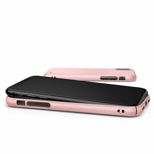 Ringke Slim iPhone X ile Uyumlu KIlıf Peach Pink