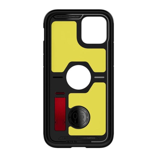 Spigen iPhone 12 / iPhone 12 Pro ile Uyumlu Kılıf Tough Armor Red